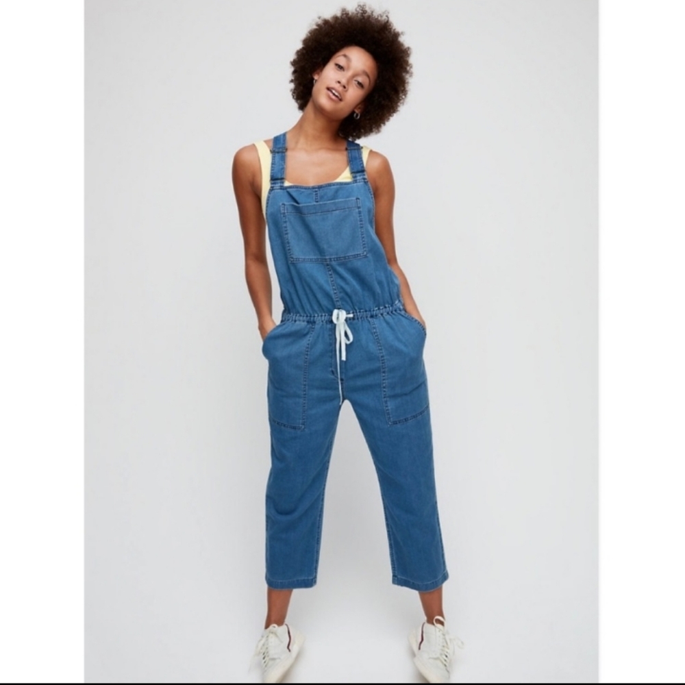 Aritzia Wilfred Free Valletta Overalls Med Indigo